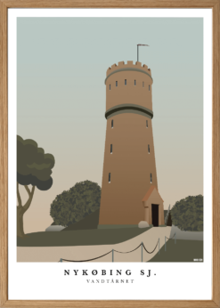 Nykøbing Sj Vandtårn Plakat