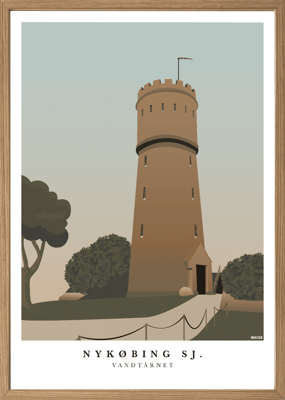 Nykøbing Sj Vandtårn Plakat