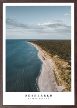 Odsherred Rørvig Strand Plakat