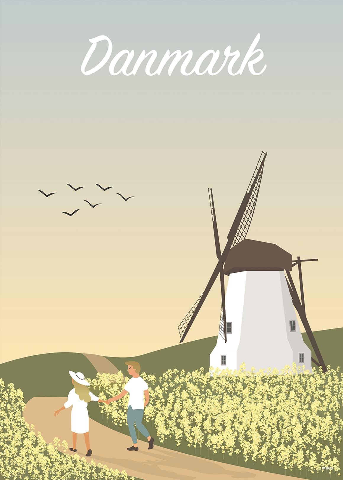 Danmark Sommer Plakat