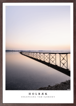 Holbæk Solopgang Ved Fjorden Plakat