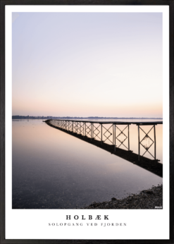 Holbæk Solopgang Ved Fjorden Plakat