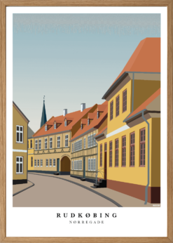 Rudkøbing Nørregade Plakat