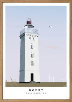 Rødby Hyllekrog Fyr Plakat