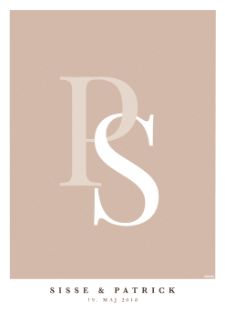 Personlig bogstavsplakat - Farve 19