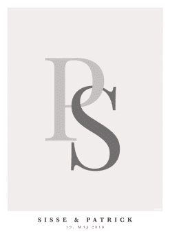 Personlig bogstavsplakat - Farve 11