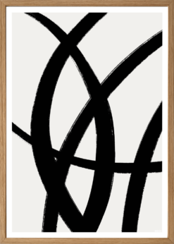 Black Strokes Plakat