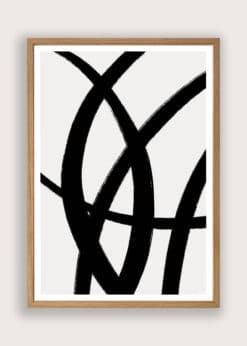Black Strokes Plakat