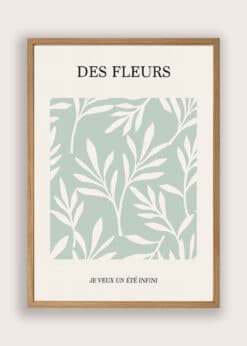 Des Fleurs Plakat