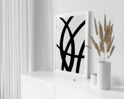 Alternative view of Black Strokes Plakat
