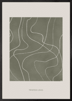 Twisted Lines Plakat
