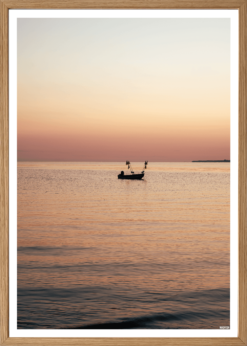 Odsherred Gudmindrup Strand 3 hvid kant sort ramme