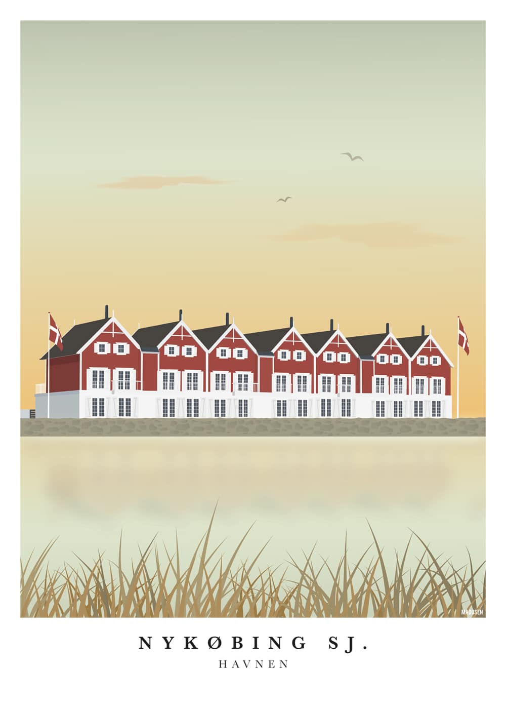 Nykøbing Sj. Havn Plakat