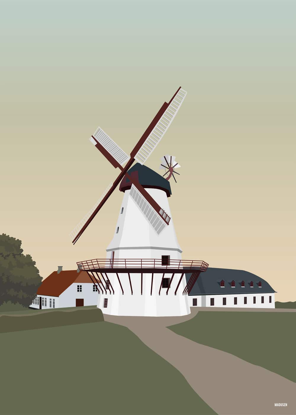 Sønderborg Dybbøl Mølle Plakat