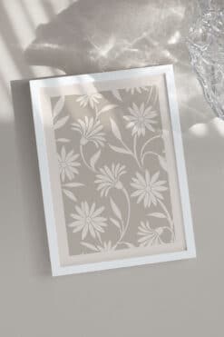 Beige Flower Plakat