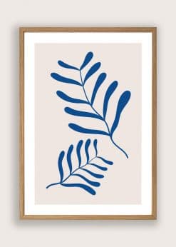 Blue Tropical Graphic Plakat