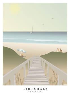 Hirtshals Strand Plakat