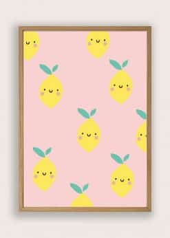 Smilende Citroner Plakat