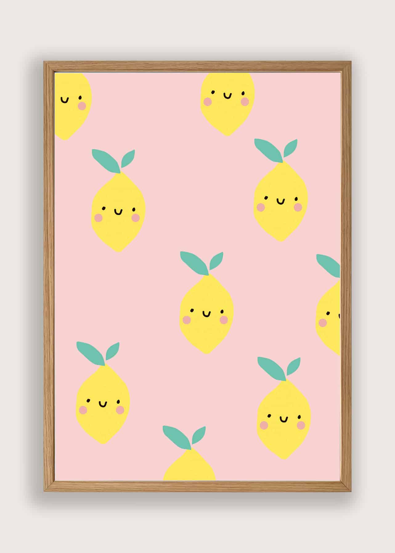 Smilende Citroner Plakat