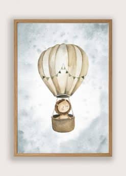 Løve I Luftballon Plakat