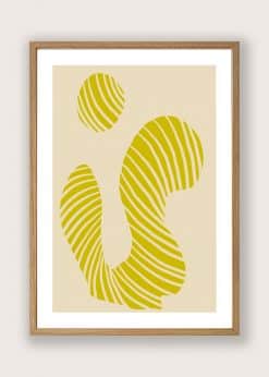 Yellow Abstract Plakat