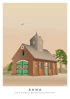 Rømø Den Gamle Redningsstation Plakat