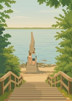 Hundslund/Odder Sondrup Strand Plakat