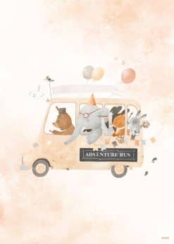 Adventure Bus Lodret Plakat