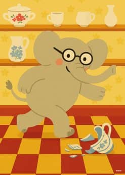 Elefant i en porcelænsbutik Plakat