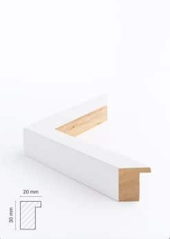 Ramme i hvid 70x100