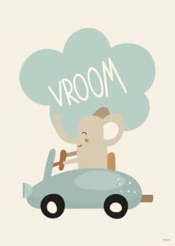 Vroom Elefant Plakat
