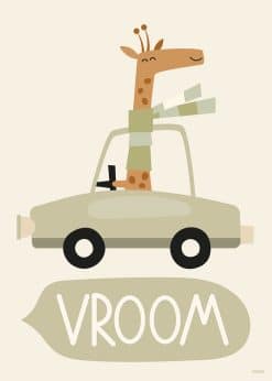 Vroom Giraf Plakat