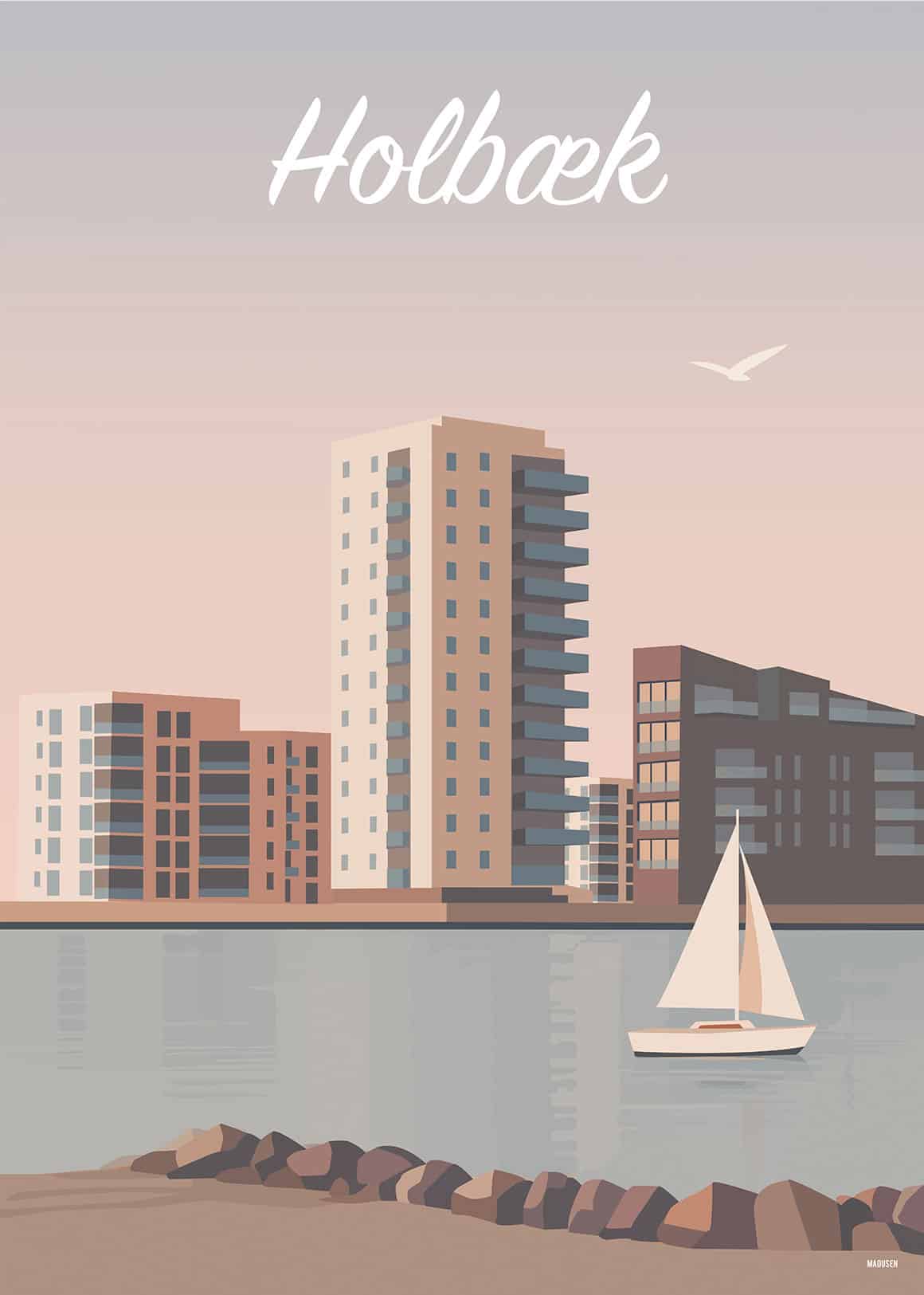 Holbæk Havnefront Plakat