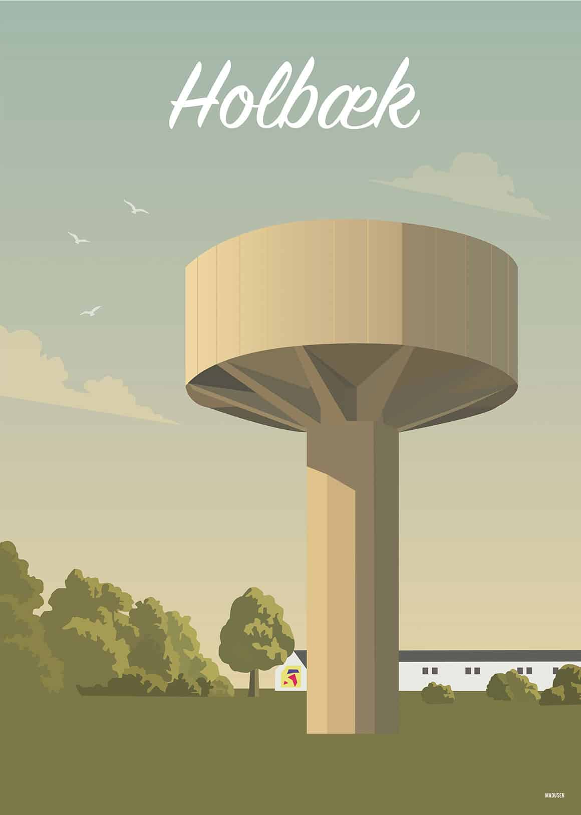 Holbæk Vandtårn Plakat