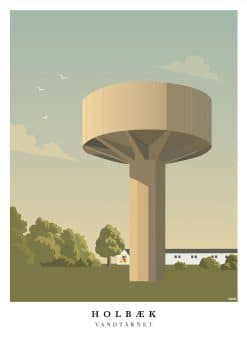 Holbæk Vandtårn Plakat