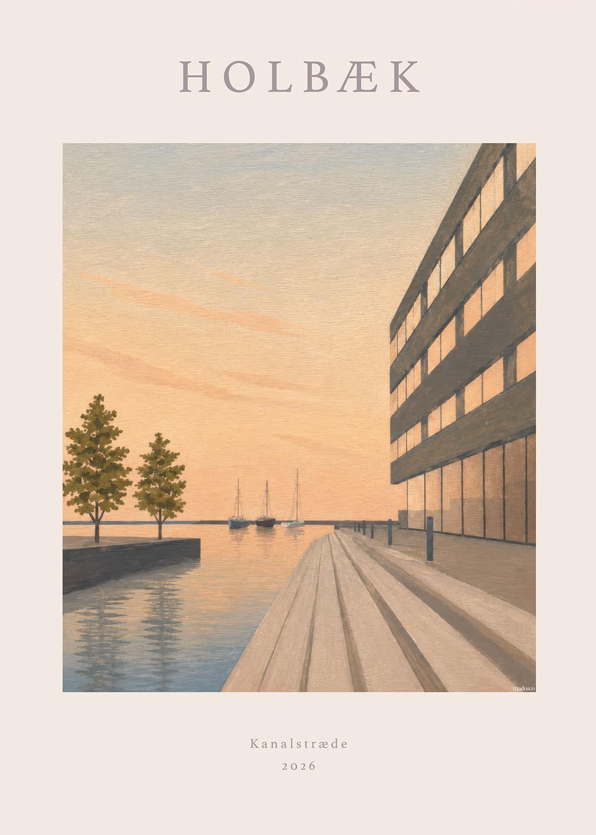 Holbæk Kanalstræde Plakat
