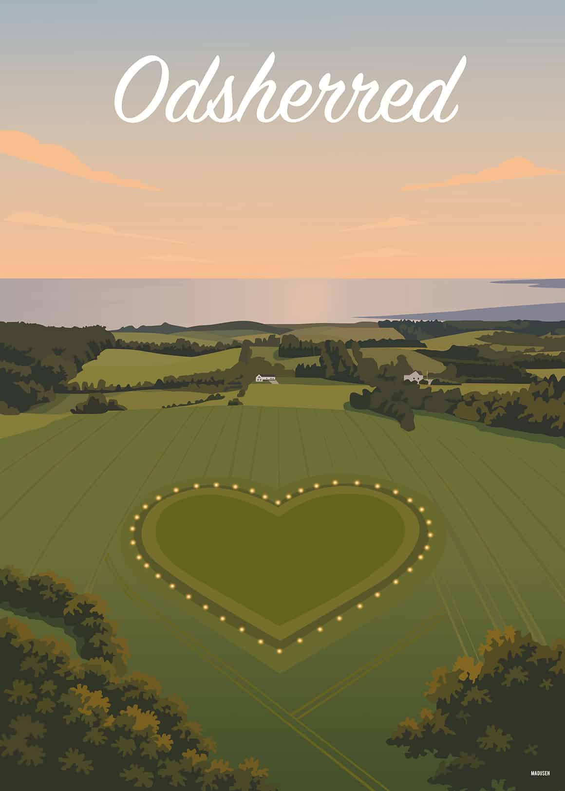 Odsherred Vejrhøj-hjertet Plakat