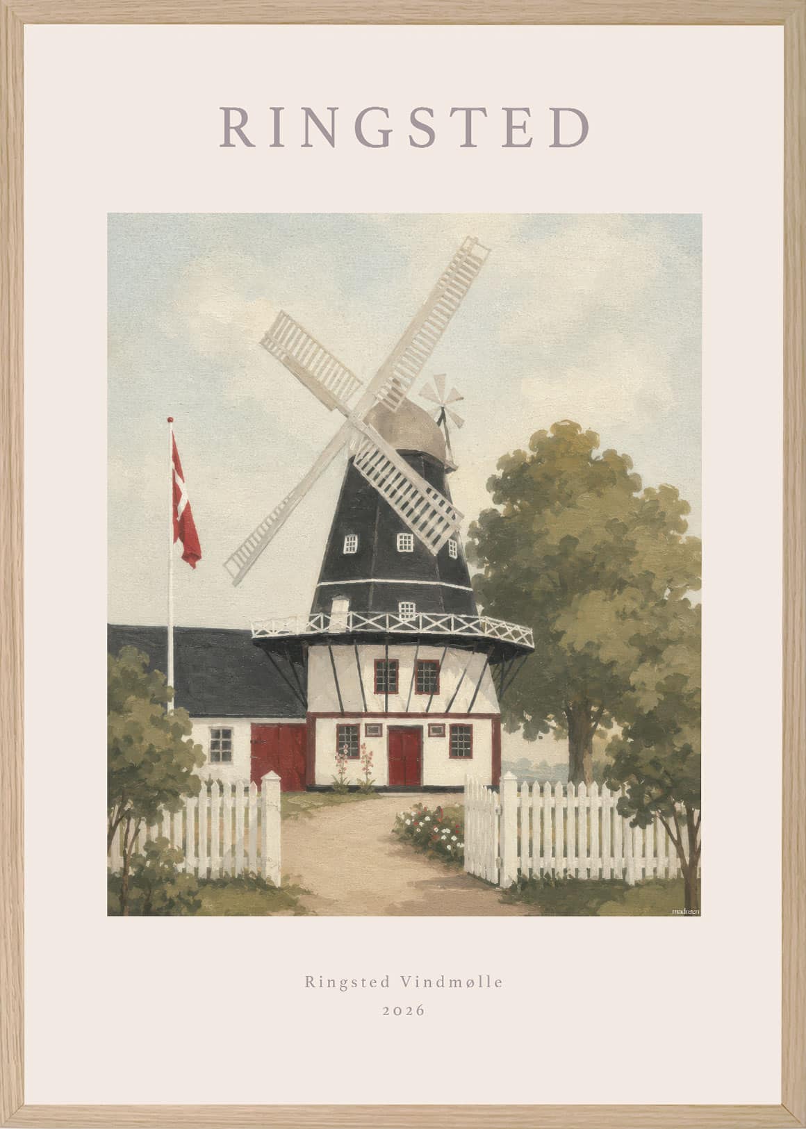 Ringsted Vindmølle Plakat