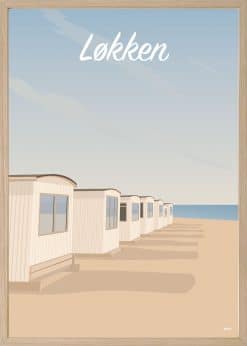 Løkken De Hvide Badehuse Plakat