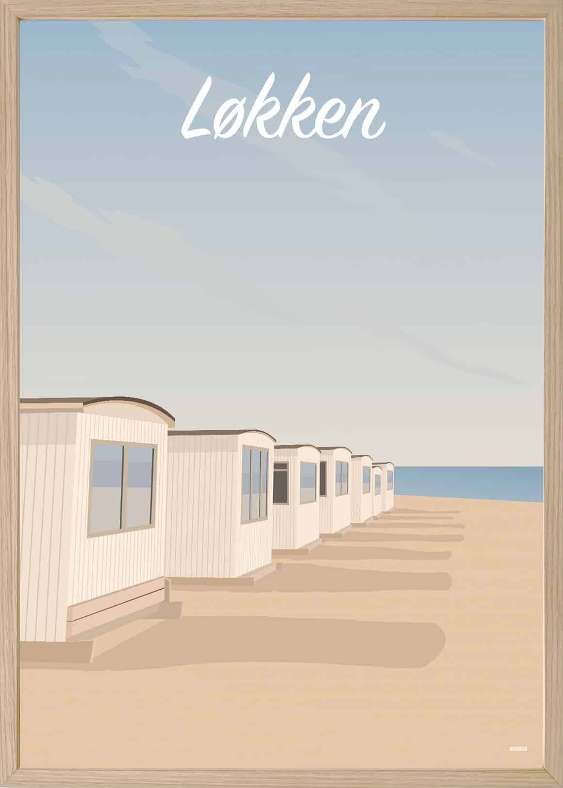Løkken De Hvide Badehuse Plakat