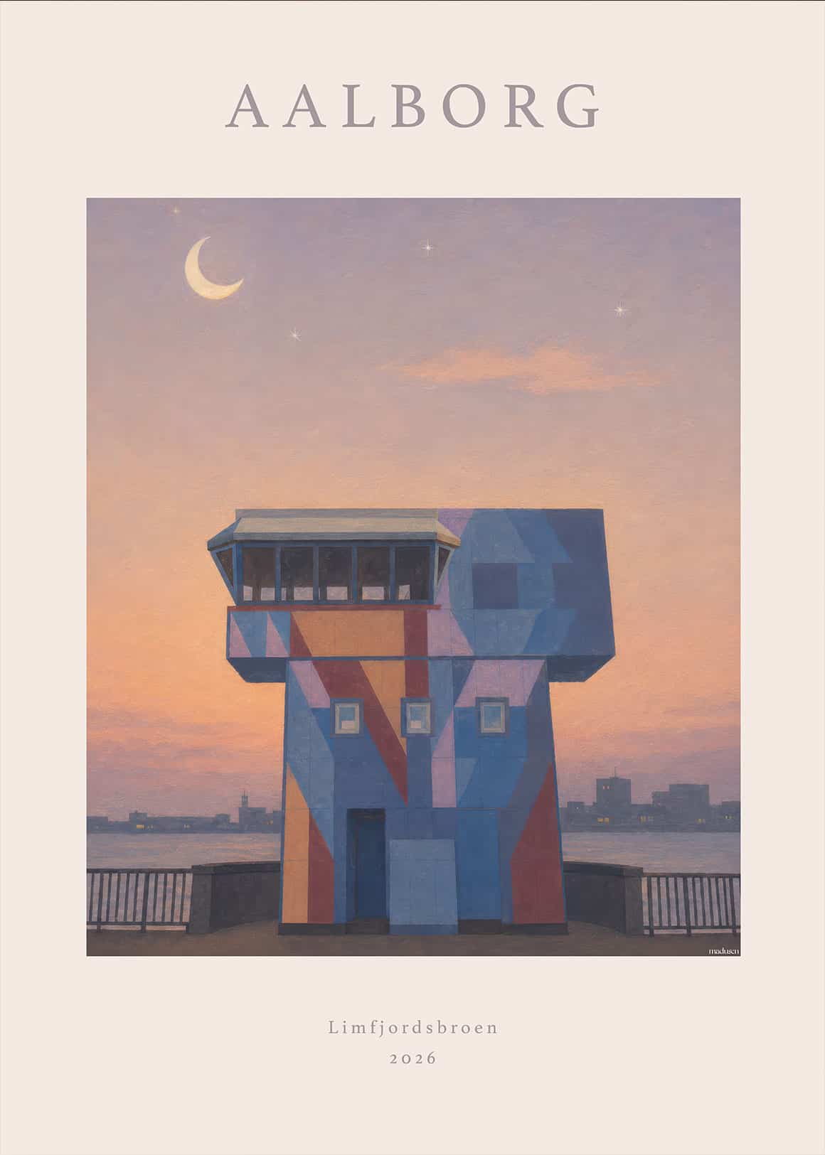 Aalborg Limfjordsbroen Plakat