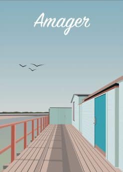 Amager Helgoland Søbadeanstalt Plakat