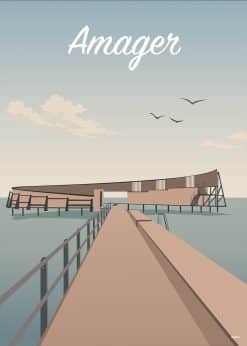 Amager Kastrup Søbad Plakat