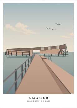 Amager Kastrup Søbad Plakat