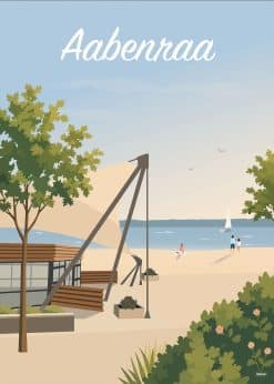 Aabenraa Strand Plakat
