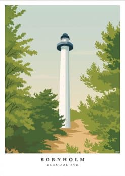 Bornholm Dueodde Fyr Plakat
