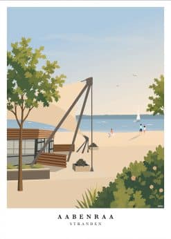 Aabenraa Strand Plakat