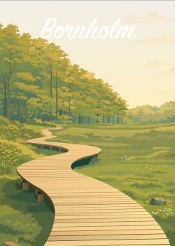 Bornholm Dueodde Fyr Plakat