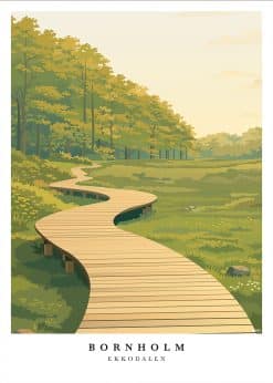 Bornholm Ekkodalen Plakat