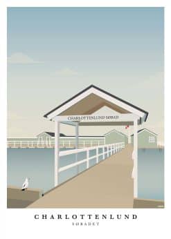 Charlottenlund Søbad Plakat
